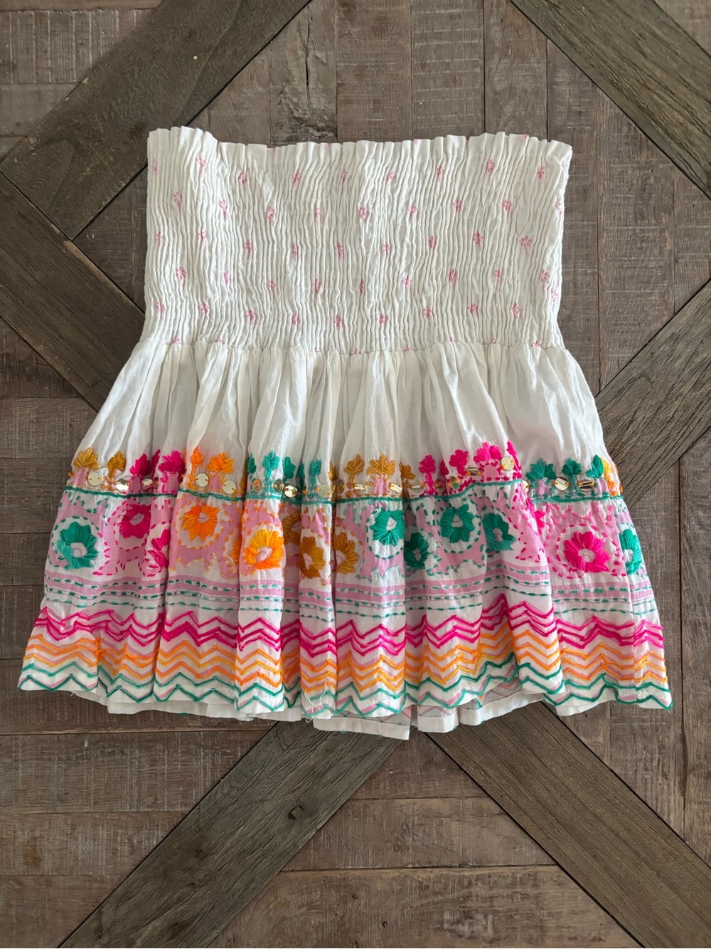 Mini Skirt with Embroidery